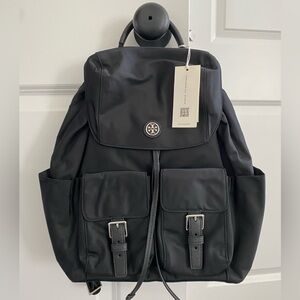 Tory Burch Black Virginia Nylon Backpack NWT
